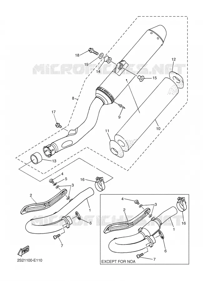 ECHAPPEMENT Yamaha MOTO 450 2006 YZF  YZ450F