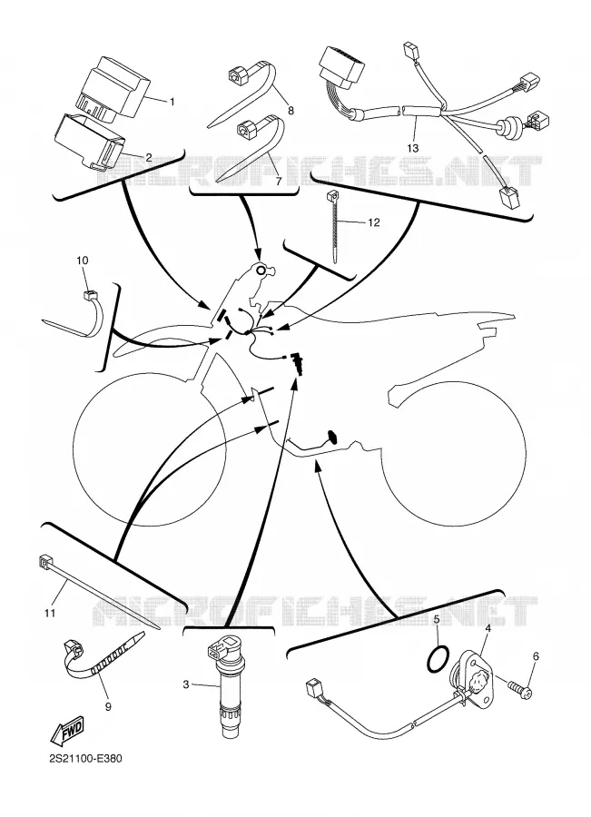 PARTIE ELECTRIQUE 1 Yamaha MOTO 450 2006 YZF  YZ450F