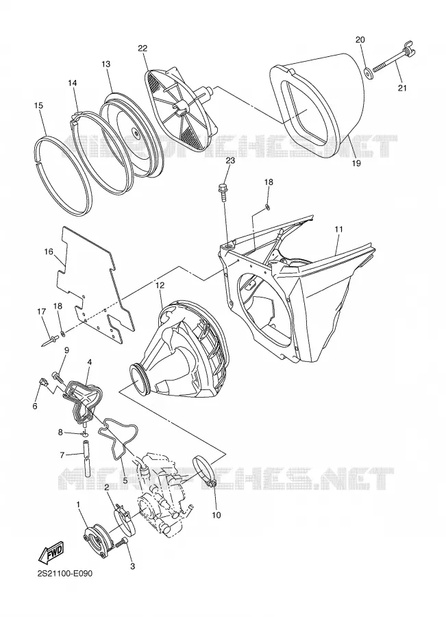 ADMISSION Yamaha MOTO 450 2009 YZF  YZ450F