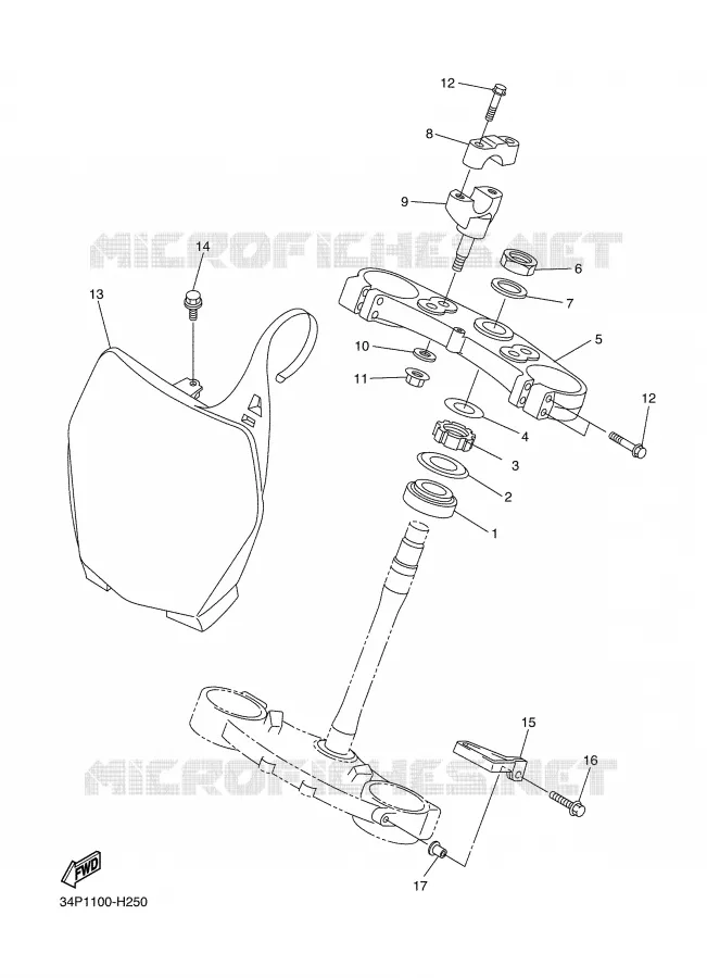 DIRECTION Yamaha MOTO 450 2009 YZF  YZ450F