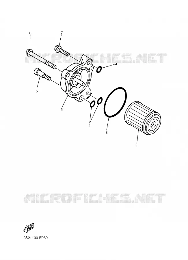 FILTRE A HUILE Yamaha MOTO 450 2006 YZF  YZ450FV