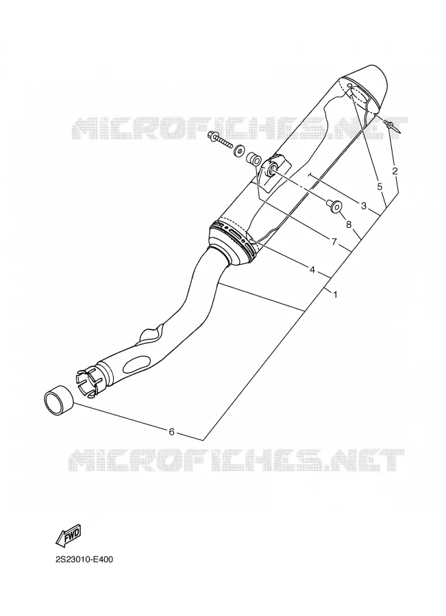 PIÈCES OPTIONNELLES Yamaha MOTO 450 2007 YZF  YZ450FW