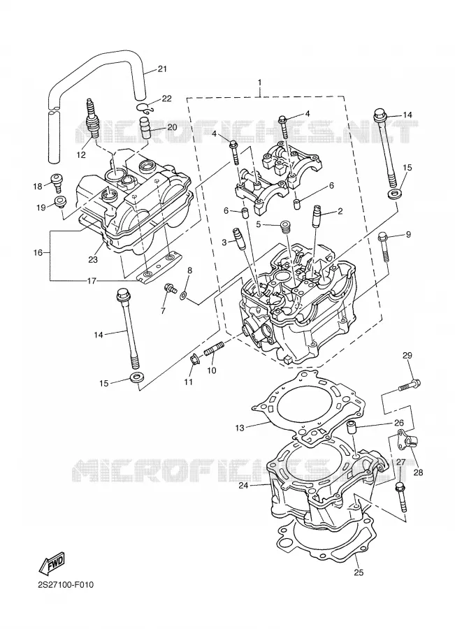 CYLINDRE Yamaha MOTO 450 2007 YZF  YZ450FW