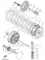 EMBRAYAGE DE DEMARREUR pour Yamaha YZ80A de 1990