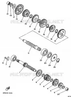 TRANSMISSION pour Yamaha YZ80A de 1990
