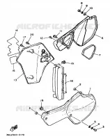 COUVERCLE LATERAL pour Yamaha YZ80A de 1990