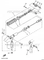 AMORTISSEUR ARRIERE pour Yamaha YZ80A de 1990
