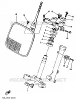 DIRECTION pour Yamaha YZ80A de 1990
