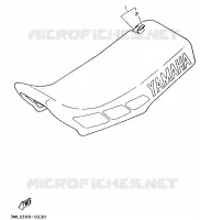 SELLE pour Yamaha YZ80A de 1990