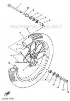 ROUE AVANT pour Yamaha YZ80A de 1990