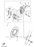ETRIER DE FREIN AVANT pour Yamaha YZ80A de 1990