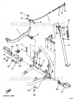 SUPPORT / REPOSE PIEDS pour Yamaha YZ80A de 1990