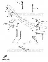 COMMODO / LEVIER pour Yamaha YZ80A de 1990