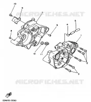 CARTER MOTEUR pour Yamaha YZ80A de 1990