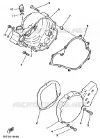 CARTER   MOTEUR 1 pour Yamaha YZ80A de 1990