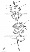 CYLINDRE pour Yamaha YZ80LC de 1992
