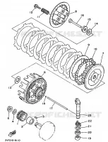 EMBRAYAGE DE DEMARREUR pour Yamaha YZ80LC de 1992