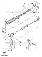 AMORTISSEUR ARRIERE pour Yamaha YZ80LC de 1992