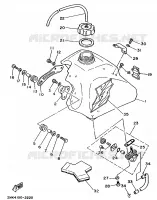 RESERVOIR A ESSENCE pour Yamaha YZ80LC de 1992