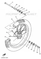 ROUE AVANT pour Yamaha YZ80LC de 1992