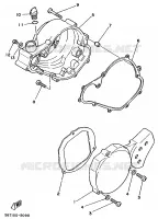 CARTER   MOTEUR 1 pour Yamaha YZ80LC de 1992