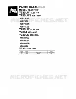 * CATALOG PREFACE * pour Yamaha YZ80LC de 1997