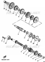 TRANSMISSION pour Yamaha YZ80LC de 1997