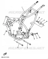 CADRE pour Yamaha YZ80LC de 1997