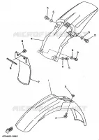 GARDE BOUE pour Yamaha YZ80LC de 1997