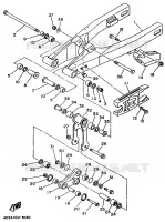 BRAS ARRIERE pour Yamaha YZ80LC de 1997