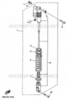 AMORTISSEUR ARRIERE pour Yamaha YZ80LC de 1997