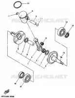 VILEBREQUIN / PISTON pour Yamaha YZ80LC de 1997