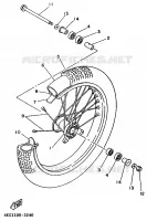 ROUE AVANT pour Yamaha YZ80LC de 1997