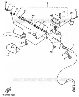 MAITRE CYLINDRE AVANT pour Yamaha YZ80LC de 1997