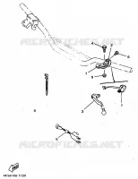 COMMODO / LEVIER pour Yamaha YZ80LC de 1997
