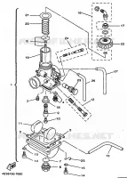 CARBURATEUR pour Yamaha YZ80LC de 1997