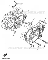 CARTER MOTEUR pour Yamaha YZ80LC de 1997