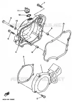 CARTER   MOTEUR 1 pour Yamaha YZ80LC de 1997