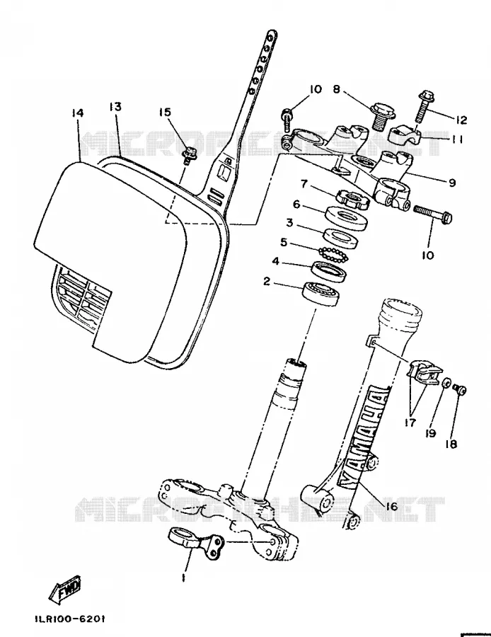 DIRECTION Yamaha MOTO 80 1992 YZ  YZ80T