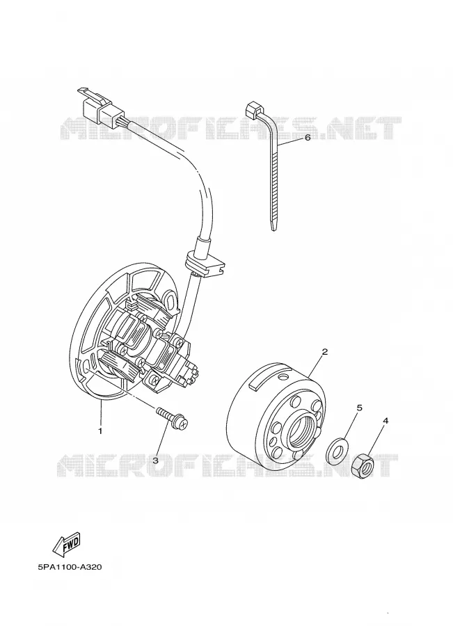 ALLUMAGE Yamaha MOTO 85 2004 YZ  YZ85