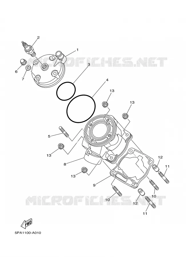 CYLINDRE Yamaha MOTO 85 2009 YZ  YZ85
