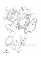 CARTER   MOTEUR 1 pour Yamaha YZ85LW de 2005