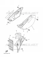 COUVERCLE LATERAL pour Yamaha YZ85LW de 2005