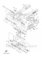 BRAS ARRIERE pour Yamaha YZ85LW de 2005