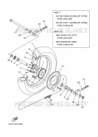 ROUE ARRIERE pour Yamaha YZ85LW de 2005