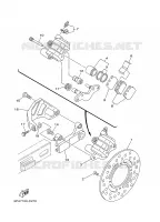 ETRIER DE FREIN ARRIERE pour Yamaha YZ85LW de 2005