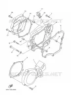 CARTER   MOTEUR 1 pour Yamaha YZ85LW de 2006