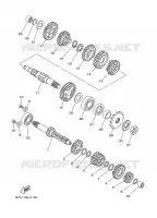 TRANSMISSION pour Yamaha YZ85LW de 2006