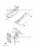 COUVERCLE LATERAL pour Yamaha YZ85LW de 2006