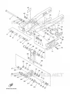 BRAS ARRIERE pour Yamaha YZ85LW de 2006